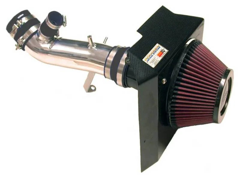 K&N 03-04 Evo 8 ONLY Polished Typhoon Short Ram Intake - Main Product View