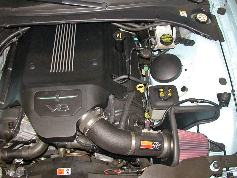 K&N 03-04 Ford Thunderbird V8-3.9L Performance Intake Kit - Side View
