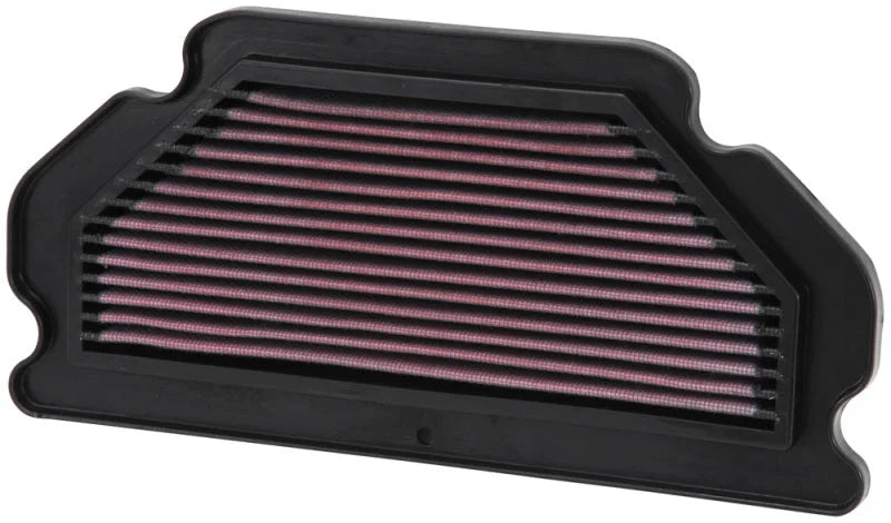 K&N 03-04 Kawasaki ZX6R/ZX6RR Ninja Replacement Air Filter - Side View