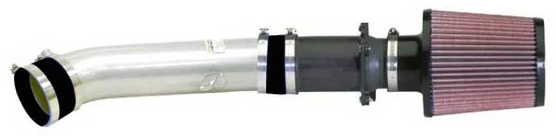 K&N 03-06 G35 Sedan Silver Typhoon Short Ram Intake - Main Product View