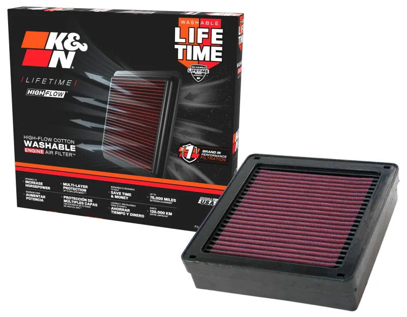 K&N 03-06 Lancer Evo 8/9 Drop In Air Filter - Additional View 8