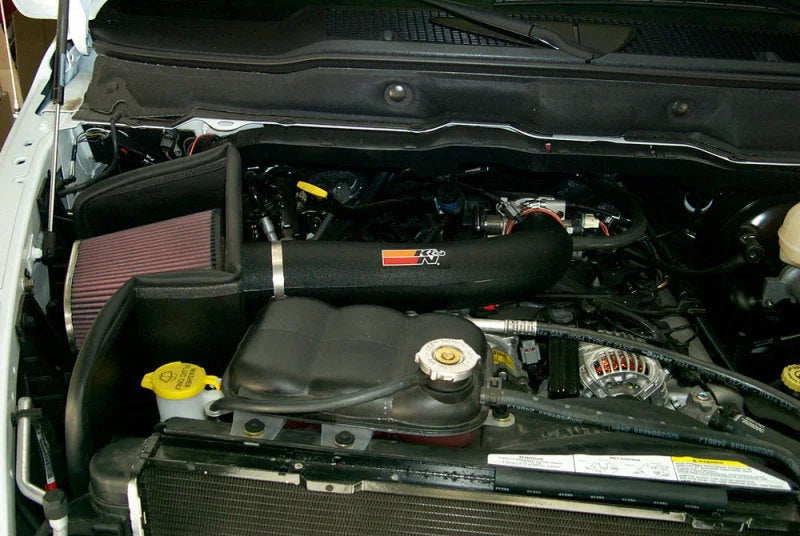 K&N 03-07 Dodge Ram 1500/2500 V8-5.7L Hemi Performance Intake Kit - Side View