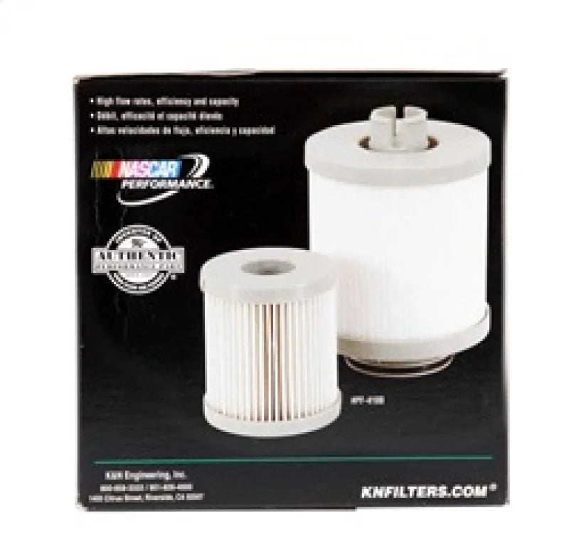 K&N 03-07 Ford 6.0L (td) Fuel Filter - Side View