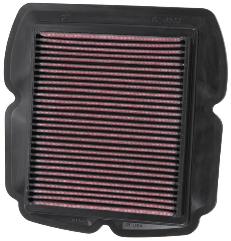 K&N 03-09 Suzuki SV650/S / 03-07 SV1000/S Replacement Air Filter - Side View