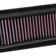 Load image into Gallery viewer, K&amp;N 03-14 Suzuki AN650 Burgman 638 Replacement Drop In Air Filter - Side View