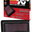 Load image into Gallery viewer, K&amp;N 03-14 Suzuki AN650 Burgman 638 Replacement Drop In Air Filter - Back View