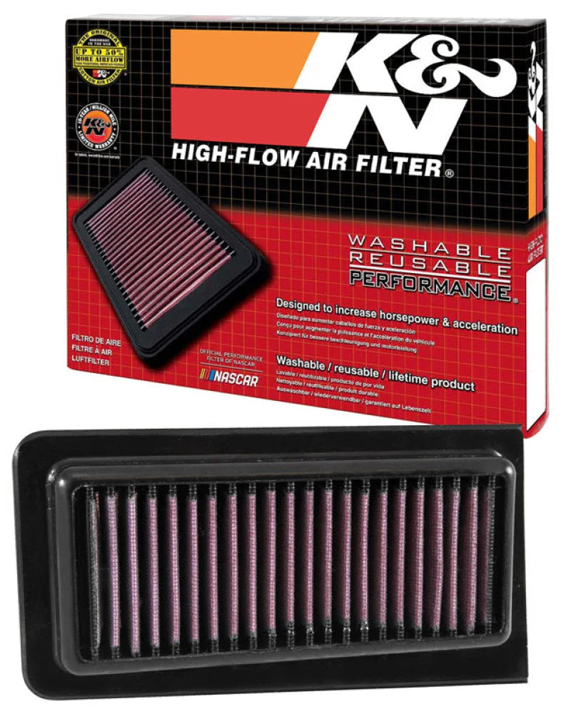 K&N 03-14 Suzuki AN650 Burgman 638 Replacement Drop In Air Filter - Back View