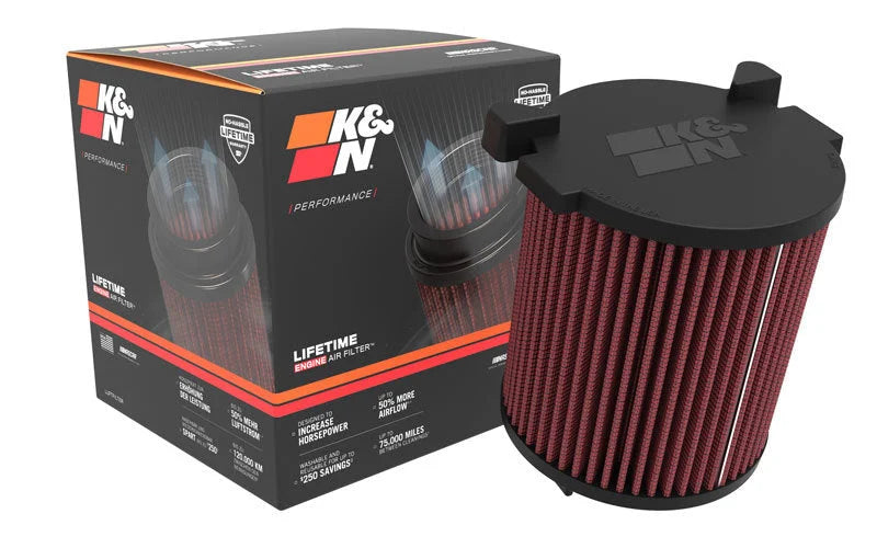 K&N 03 Audi A3 L4-1.6L Drop In Air Filter - Installation View