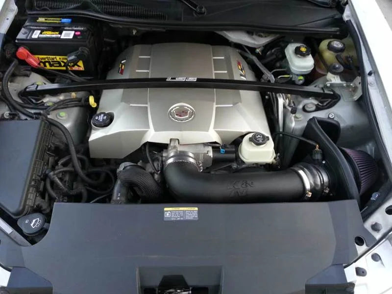 K&N 04-05 Cadillac CTS-V V8-5.7L Performance Intake Kit - Side View