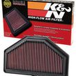 Load image into Gallery viewer, K&amp;N 04-05 Suzuki GSXR600/GSXR750 Replacement Air Filter - Back View