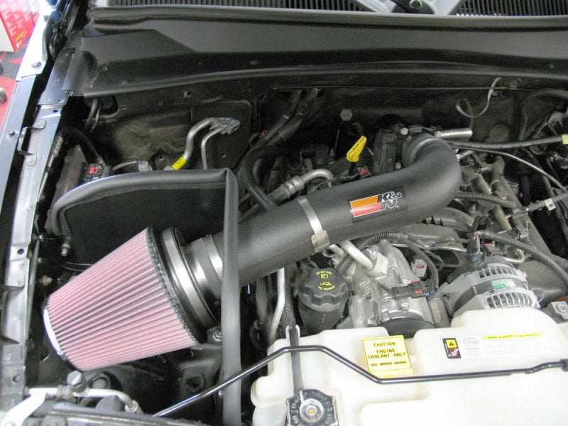 K&N 04-07 Jeep Liberty V6-3.7L Performance Intake Kit - Side View