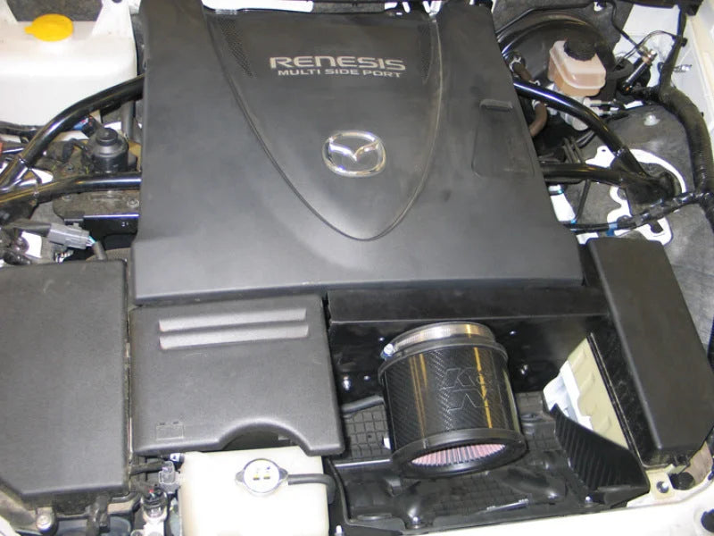 K&N 04-09 Mazda RX-8 Typhoon Short Ram  Intake - Side View