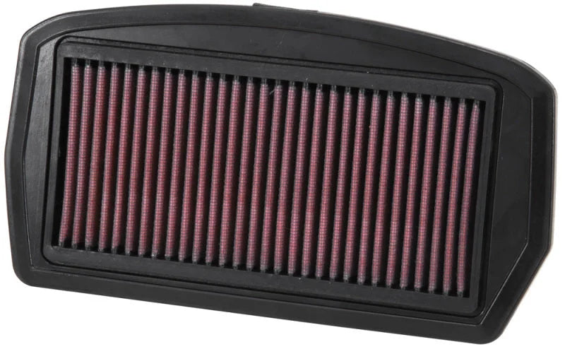 K&N 04-09 Yamaha FZ6 600 / 04-07 FZ6 Fazer 600 / 07-08 FZ6 Fazer S2 600 Replacement Air Filter - Side View