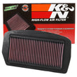 Load image into Gallery viewer, K&amp;N 04-09 Yamaha FZ6 600 / 04-07 FZ6 Fazer 600 / 07-08 FZ6 Fazer S2 600 Replacement Air Filter - Installation View