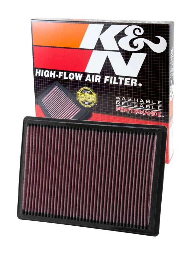 K&N 04-10 Chrysler 300/300C / 06-09 Dodge Charger / 05-08 Magnum / 08-10 Challenger Drop In Air Filt - Installation View