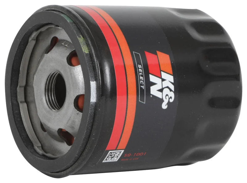 K&N 04-18 Chevrolet Aveo 1.6L L4 / 04-16 Chevrolet Tornado 1.8L L4 Spin-On Oil Filter - Back View
