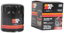 Load image into Gallery viewer, K&amp;N 04-18 Chevrolet Aveo 1.6L L4 / 04-16 Chevrolet Tornado 1.8L L4 Spin-On Oil Filter - Installation View