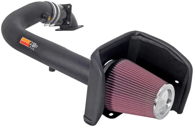 K&N 04 Ford F150 V8-5.4L Performance Intake Kit - Side View