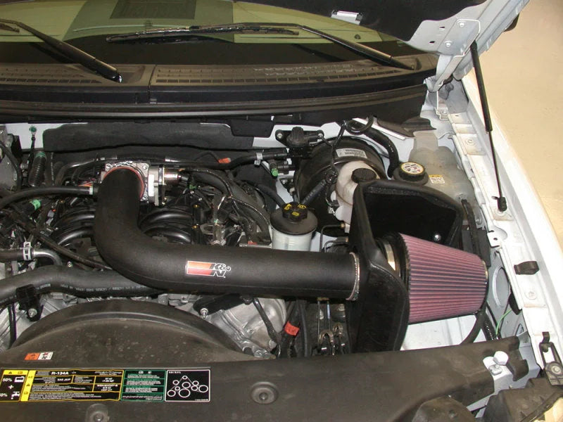 K&N 04 Ford F150 V8-5.4L Performance Intake Kit - Back View
