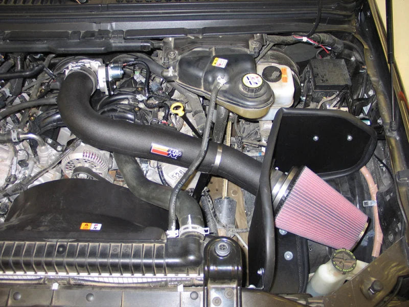 K&N 05-06 Ford F250 V8-5.4L Performance Intake Kit - Side View