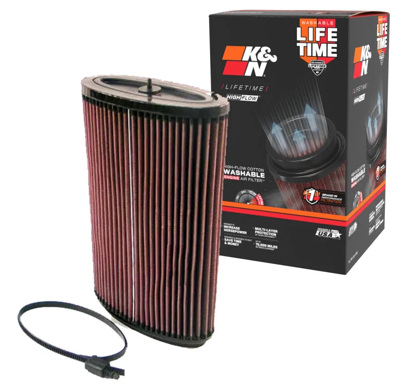K&N 05-06 Porsche Boxster 2.7L-F6/3.2L-F6 Drop In Air Filter - Installation View