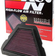 Load image into Gallery viewer, K&amp;N 05-10 Triumph Speed/Sprint / 07-10 Tiger Drop in Air Filter - Side View