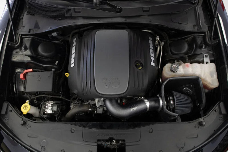 K&N 05-19 Dodge Magnum V8 5.7L/6.1L DRYFLOW Performance Air Intake System - Installation View