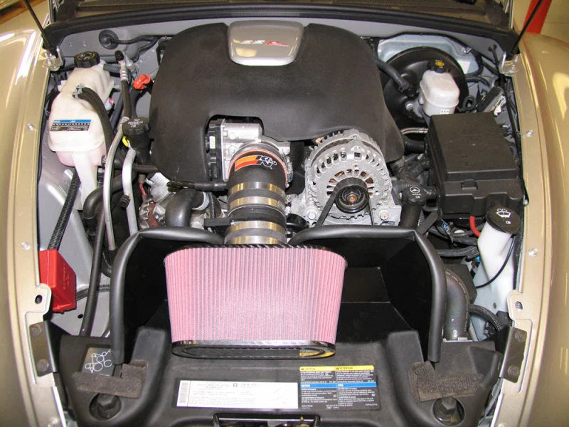 K&N 05 Chevy SSR V8-6.0L Performance Intake Kit - Side View