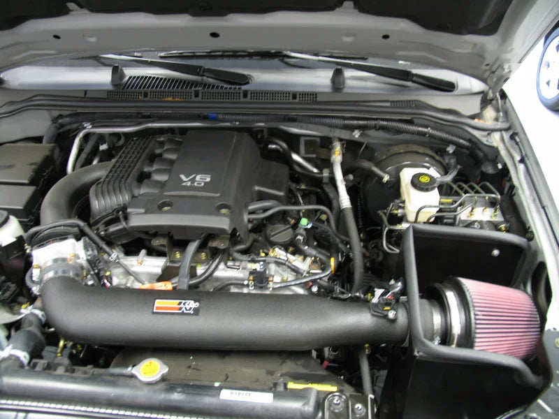 K&N 05 Nissan Pathfinder V6-4.0L Performance Intake Kit - Side View