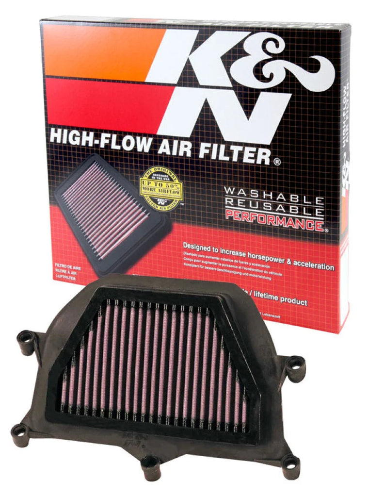 K&N 06-07 Yamaha YZF R6 599 Replacement Air Filter - Side View