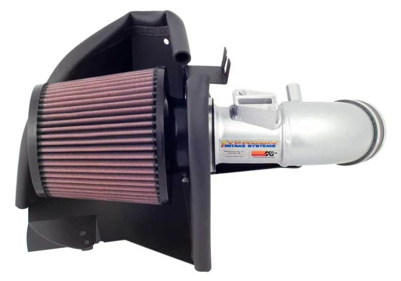 K&N 06-09 Civic 1.8L Silver Typhoon Short Ram Intake - Main Product View