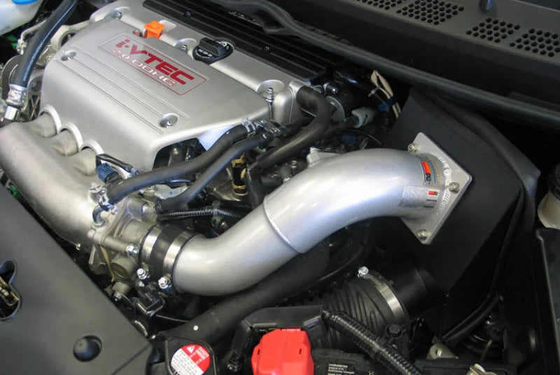 K&N 06-09 Civic Si Silver Typhoon Short Ram Intake - Side View