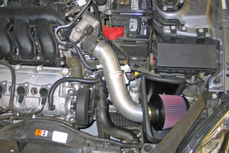K&N 06-09 Ford Fusion V6-3.0L Silver Typhoon Short Ram Intake - Side View
