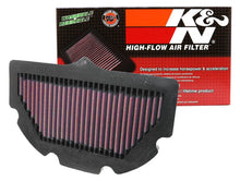 Load image into Gallery viewer, K&amp;N 06-09 Suzuki GSXR600/750 Replacement Air Filter - Installation View