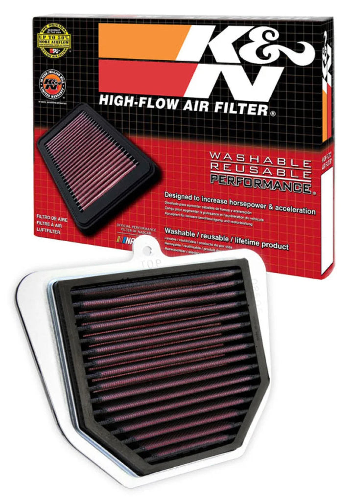 K&N 06-11 Yamaha FZ1/FZ8 Replacement Air Filter - Side View