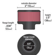Load image into Gallery viewer, K&amp;N 0.625 inch ID 2 inch OD 1.5 inch H Clamp On Crankcase Vent Filter - Additional View 5
