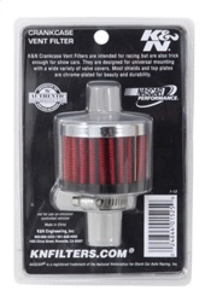 K&N 0.625 inch ID 2 inch OD 1.5 inch H Clamp On Crankcase Vent Filter - Additional View 7
