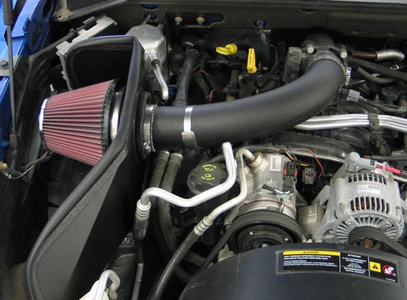 K&N 07-08 Dodge Dakota 3.7L V6 / 07-08 Mitsubishi Raider 3.7L V6 Performance Intake Kit - Side View