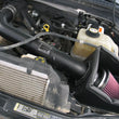 Load image into Gallery viewer, K&amp;N 07-08 Ford F250 SD V8-5.4L Black High Flow Performance Kit - Side View