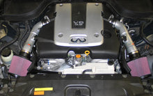 Load image into Gallery viewer, K&amp;N 07-08 G35 Dual Silver Typhoon Short Ram Intakes - Side View