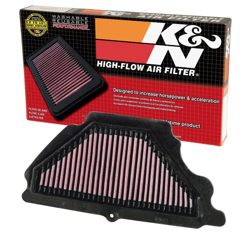 K&N 07-08 Kawasaki ZX6R Ninja Air Filter - Main Product View