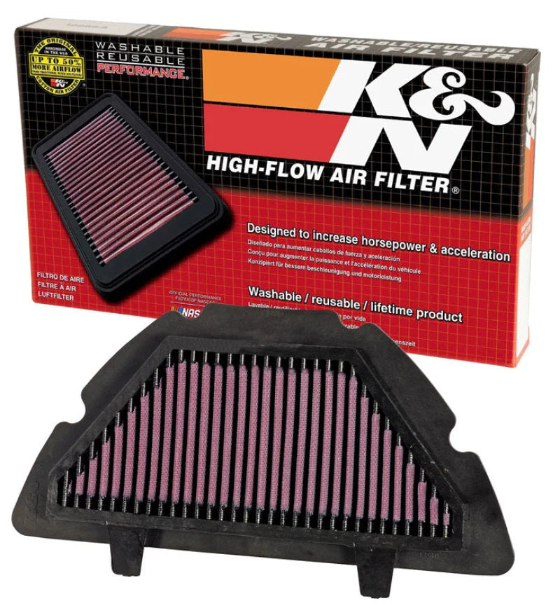 K&N 07-08 Yamaha YZF R1 Replacement Air Filter - Side View