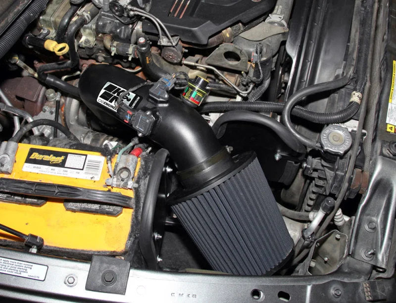 K&N 07-09 Dodge Ram Pickup 2500/3500 6.7L DSL Black Performance Intake Kit - Side View