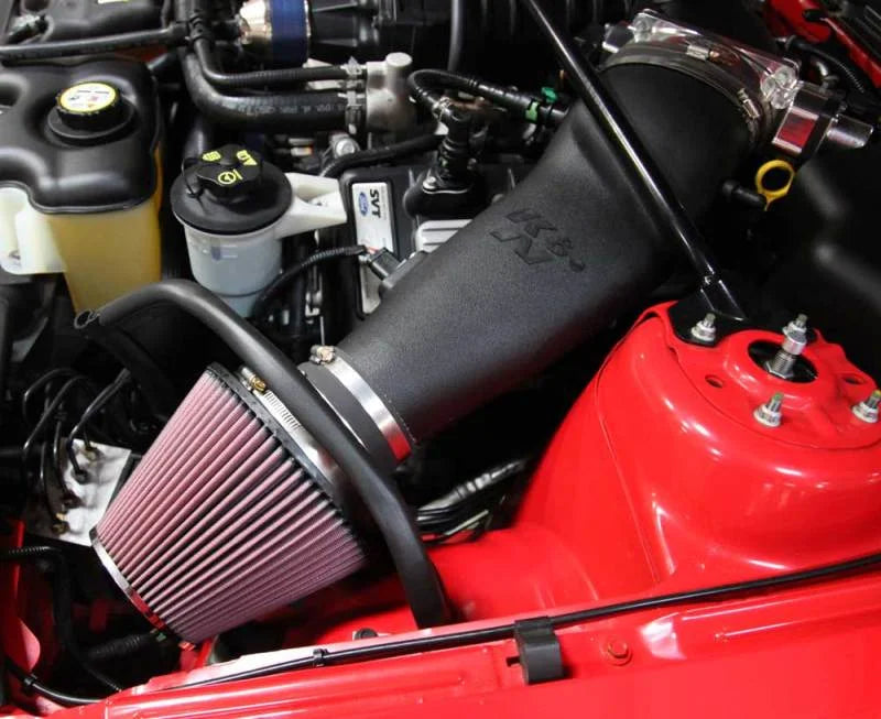 K&N 07-09 Mustang Shelby V8-5.4L Performance Intake Kit - Side View