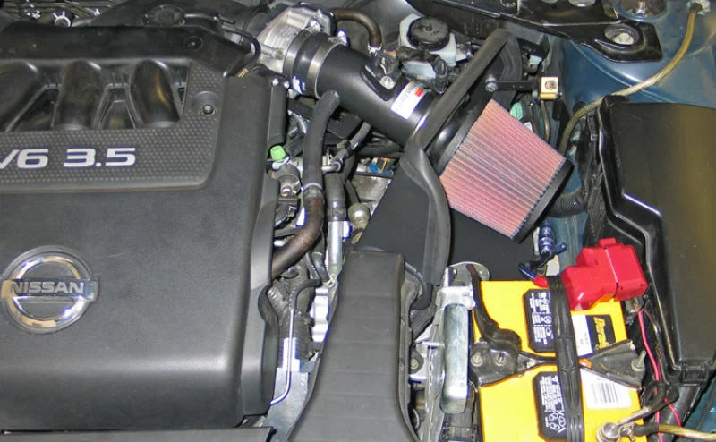 K&N 07-09 Nissan Altima 3.5L V6 Typhoon Short Ram Intake - Side View