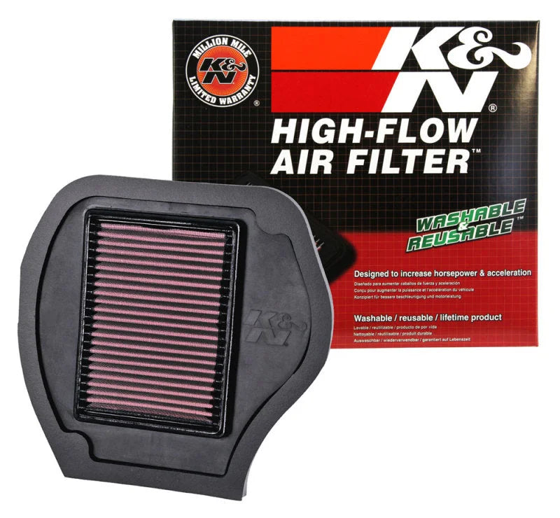K&N 07-09 Yamaha YFM700F Grizzly FI Auto 4x4 Replacement Air Filter - Side View