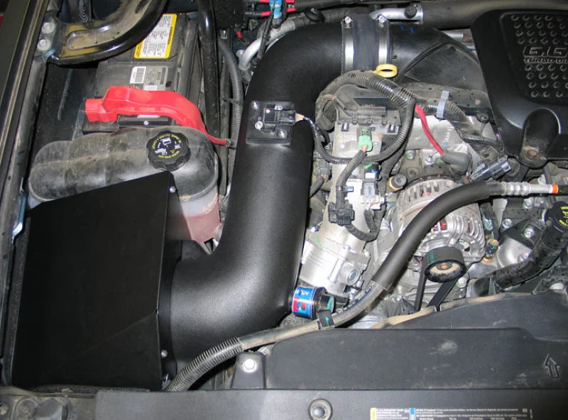 K&N 07-10 Chevy 2500/3500 HD 6.6L-V8 Performance Intake Kit - Side View