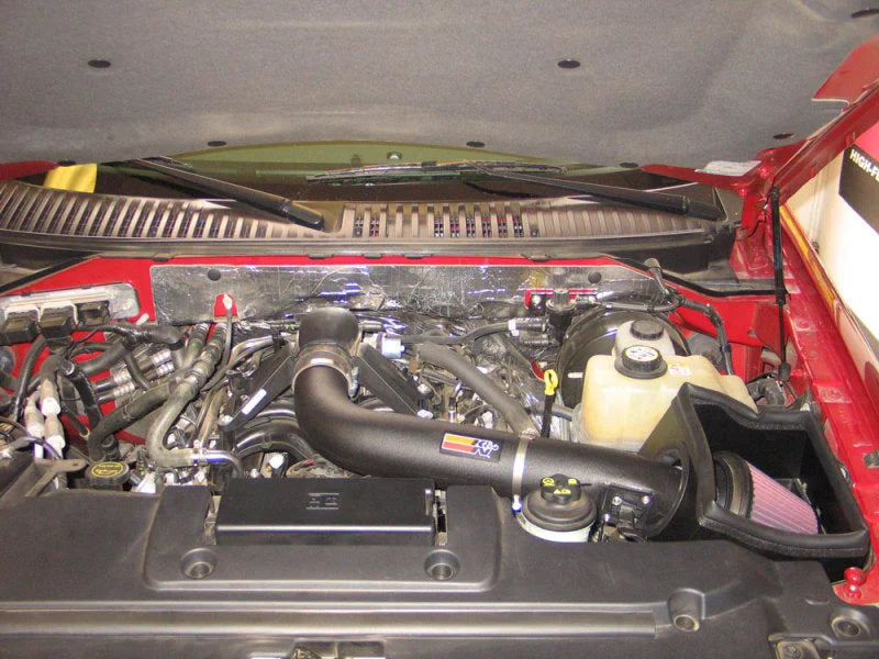 K&N 07-10 Ford Expedition / 09-10 F150 / 07-10 Lincoln Navigator 5.4L V8 Performance Intake Kit - Side View