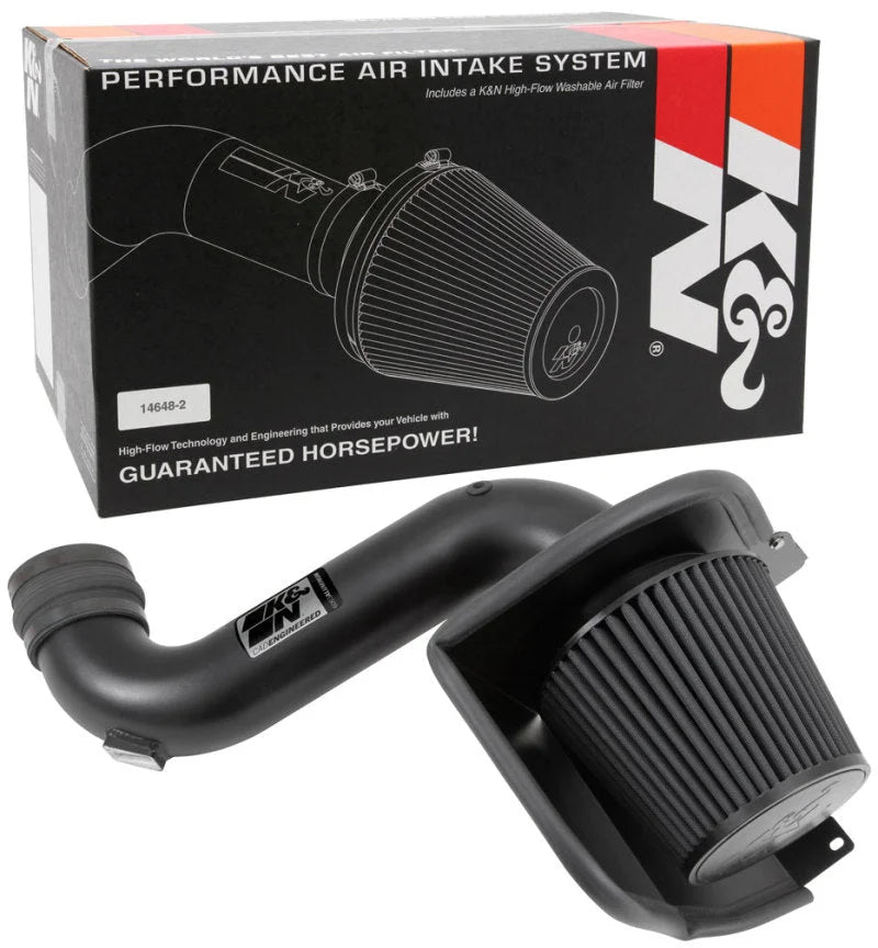 K&N 07-10 GMC Sierra 2500/3500 6.6L V8 Blackhawk Performance Intake Kit - Additional View 8