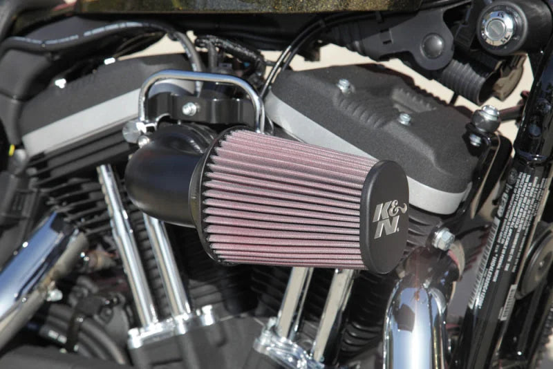 K&N 07-10 Harley Davidson XL AirCharger Performance Intake - Side View